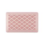 Martha Stewart Miles Modern Diamond Anti-Fatigue Air-Infused Kitchen Mat, Spice Red, 19.6"x32"