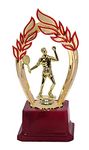 Be Win Winner Golden & Fiber Arch Designed Sports Trophy for Badminton Compitetions, Badminton Events & Functions