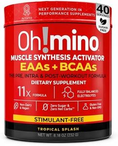 Oh!mino Essential Amino Acids Supplement. Tropical Splash, Stimulant-Free Powder. All 9 EAAs, BCAAs and The Perfect Amino for Workouts, Amino Energy, and to Build Muscle, and Recover Faster.