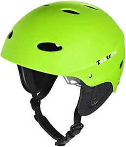 Tontron Comfy Practical Water Sports Helmet (Matte Spring Green, Large)