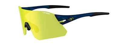 Tifosi Rail Interchangeable Lens Sunglasses, Midnight Navy (Clarion Yellow/Ac Red/Clear), L-XL