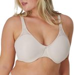 Bali Women's Minimizer, Passion for Comfort Full-Coverage Underwire Bra, Seamless Cups, Opaque, Sandshell, 36D