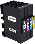 F FINDERS&CO Sawgrass SG400 SG800 Sublimation Ink Cartridge High Yield Replacement for Sawgrass Virtuoso SG 400 SG 800 Printer (1 Black, 1 Cyan, 1 Magenta, 1 Yellow)