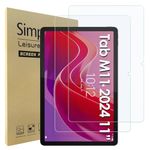 Simpeak 2 Pack Screen Protector Compatible with Lenovo Tab M11 2024 11", Tempered Glass Compatible with Lenovo Tab M11 11", Replacement for Lenovo Tab M11, [9H Hardness]