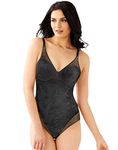 Bali Women’s Shapewear Firm Control Ultra Light Built-in Bra Lace Body Shaper Briefer Fajas DF6552, Black, 34C