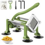 Commercial Grade Potato French Fry Cutter and Slicer with 3/8 inch, Nibiuht Heavy Duty Potato Cutter Stainless Steel Blade Great for Potatoes Carrots Cucumbers