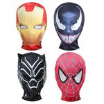 4 Pcs Halloween Superhero Cosplay Fabric Mask Sets for Kids,4 Sets of Capes and Hats Cosplay Costume for Boys (4M-GHDT)