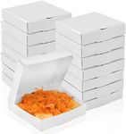 WANGDEFA 100 Pack Small Pizza Boxes Mini Pizza Boxes 3.5 x 3.5 White Mini Pizza Boxes White Pizza Boxes 3.5 Inch Mini Pizza Boxes for Pizzas Cookie Mini Pies Party Favors