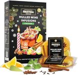 Mulled Wine Spice Kit, Mulling Spices for Wine & Apple Cider (Pack of 10) Mulling Spice & Fruit Infusion Gift Box Set for Gluhwein, Glogg, Juices, Sangria - Spiced Wine Cocktail Set (Christmas)