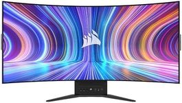 Corsair Xeneon Flex 45WQHD240 Gaming Monitor - 45-Inch OLED WQHD (3440 x 1440) Bendable Display, 240Hz Refresh Rate, 0.03ms GtG Response Time, NVIDIA G-SYNC Compatible, AMD FreeSync Premium Black