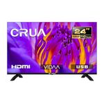 CRUA 24 inch (60 cm) Smart TV, VIDAA TV, HD Ready, Triple Tuner, Dolby Audio, Google Assistant, YouTube, Netflix, Disney+, DAZN, Google Play Store – Compact and Smart for your home (2024 model)