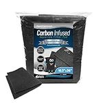 Aquarium Carbon Pad - Cut to Fit Carbon Infused Filter Pad Media for Crystal Clear Fish Tank and Ponds (10.5 Inch Width, 36 Inch Long)