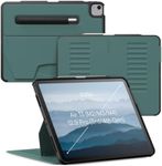ZUGU CASE for iPad Air Case 13 Inch M3 2025 & M2 2024 / iPad Pro 12.9 inch (3rd/4th Gen), Slim Protective Cover with Apple Pencil Holder, 10 Viewing Angles Auto Wake/Sleep (Pine)