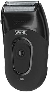 Wahl Compact Rechargeable Lithium Ion Shaver Kit with Hygienic Rinseable Foils & Cutter Bar with Dual Flexible Foils That Move with The Contours of Your Face - 7065