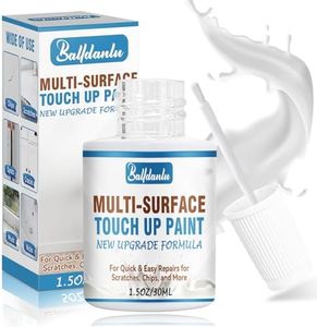 White Touch Up Paint, Furniture Cabinets Wall PaintPen, Multi-Surface Touch Up Pen, Quick-Dry White Porcelain Paint for Scratches and Spots on Dresser, Door, Floor, Appliance and Bathtub 1 Fl Oz