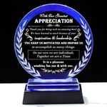 Boss Appreciation Gifts for Women Men with led Light - Great Boss Day Gifts for Best Boss Lady Desk Decoration Paperweight Present for Boss Leaving Retirement Birthday Christmas