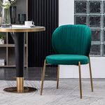 Roundhill Furniture Amoa Dining Chair, Set of 2, Green