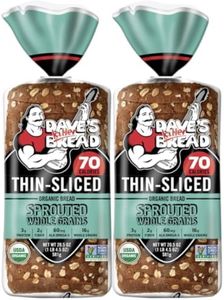 Generic -Daves Killer Bread Organic Sprouted Whole Grains Thin-Sliced Bread - 20.5 oz Loaf - USDA ORGANIC Non-GMO (Pack of 2)