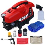 Texum TX-50 Portable high Pressure Car Washer Machine for Washing car, Bike, Vehicle, 185 Bar Max Pressure and 2200 watt Motor Power. (Updated Model)