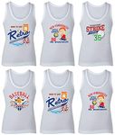 BODYCARE Boys Cotton Cartoon Printed Vest (Multicolored, 7-8 Years)- Pack of 6