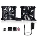 SCCCF High Airflow Router Cooling Fan for Computer Cooler TV Box Wireless 12V DC Power 120mm 240mm Fan with Multi Speed Controller