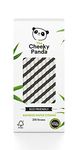 The Cheeky Panda Bamboo Paper Straws | 250 Coloured Drinking Straws with Black Stripes