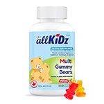 allKiDz multivitamin gummy Bears for Kids Children Multi Vitamin Mineral Supplement, Bear Gummies 110 count