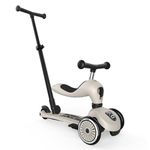 Highwaykick 1 Scoot & Ride Push and Go Kickboard with Seat, 2-in-1 Balance Bike and Handlebar for 1-2 Yrs, Height Adjustable, Tool-Free