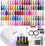 MEFA 60 Pcs Gel Nail Polish Kit wit