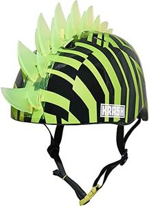 Krash unisex teen Krash Mohawk Bike Youth Helmet, Dazzle Green LED, One Size US