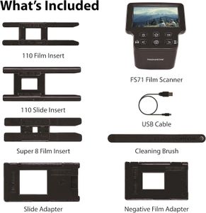 Magnasonic 24MP Film Scanner – Converts 35mm, 126, 110, Super 8 Slides