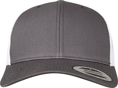 Flex fit Trucker 2-Tone Cap Retro Unisex, Unisex, Retro Trucker 2-Tone, Darkgrey/Wht