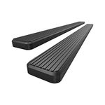 APS iBoard Running Boards 6in Black Compatible with Ford F150 2015-2024 SuperCrew Cab & F150 Lightning 2022-2024 & F-250 F-350 Super Duty 2017-2024 Crew Cab Stainless Steel (Side Steps)