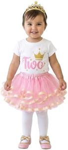 Luke and Lulu Second Birthday Outfit - Princess Crown Outfit for Girl