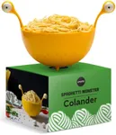 OTOTO Spaghetti Monster - BPA-Free Plastic Colander for Draining Pasta, Rice, Vegetables and Fruits - 19 x 21 cm Pasta Drainer - Rice and Pasta Colander Dishwasher Safe