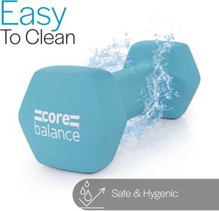 Core Balance Dumbbell Pair, 1kg – Neoprene Hand Weights