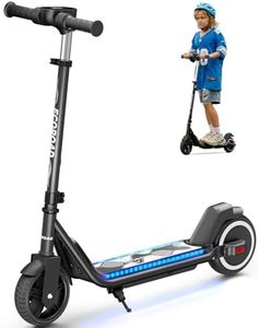 ECOROAD EK6 Kids Electric Scooter for 6-12, 3/6/10mph Speeds for Ultimate Comfort, Adjustable Height Electric Scooter, 150W & Dual Brake Safety, for Growing Adventurers（Rider:3.9-5.2 ft）
