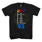 Mens UFC Conor McGregor Shirt - The Notorious Conor McGregor Mens T-Shirt - UFC Champ (Black UFC 93, X-Large)