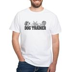 CafePress Dog Trainer White T Shirt Men's Traditional Fit White Casual Tshirt