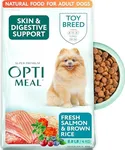 OPtimeal Dry Dog Food for Toy Breeds - Proudly Ukrainian - Tasty Dog Food Dry Recipe with Skin and Digestive Support for Adult Small and Toy Breed Dog