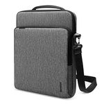 tomtoc DefenderAce-B03 for 11 Inch 2024 iPad Pro M4 & iPad Air M2, 10.9-inch iPad Air 5th & iPad 10, 10.2-in iPad 9, 9-11 Inch 360 Protective Tablet Shoulder Bag with Well-Organized Accessory Sleeve