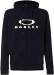 Oakley Men's Bark Full Zip Hoodie 2.0, Black/White, Medium