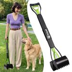 Artpet Long Handle Dog Pooper Scooper for Yard 32-Inch – Heavy Duty for Large Dogs, Reduces Back Strain, One-Hand Use, Works on Grass & Concrete