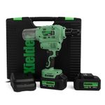 Kielder KWT-009-04 18V Brushless Cordless 6.4mm Riveter/Rivet Gun Kit, 2 x 5.0Ah Li-ion TYPE18 Battery, Charger & Case