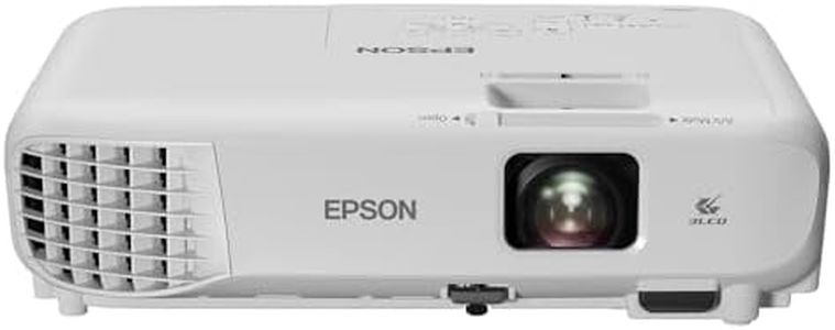 Epson EB-W06 3LCD, HD Ready, 3700 Lumens, 320 Inch Display, Built-in Speaker, WXGA Projector - White