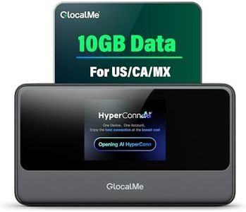 GlocalMe MeowGo G40Pro 4G Mobile Hotspot Device with 10GB US/CA/MX Data 30 Days, Portable WiFi Hotspot for Travel in 200+ Countries, No SIM Card Needed, 10 Connected Devices (MeowGo G40Pro with 10GB)