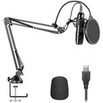 NEEWER USB Microphone Kit for PC Computer, 192KHz/24Bit Plug & Play Cardioid Condenser Mic with Professional Sound Chipset for Streaming/Video Recording/Zoom Conference/Broadcast, USB200