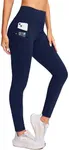 G Gradual Women's Fleece Lined Winter Leggings with Pockets Water Resistant High Waisted Thermal Warm Pants Running Hiking(Navy,XS)