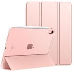 MoKo for iPad Air 6th Generation 11 Inch Case M2 2024/ iPad Air 5th Gen Case 2022/ iPad Air 4th Gen Case 2020,iPad Air 11'' Case with Translucent Hard Back Cover,iPad Air 6/5/4 Case,Rose Gold