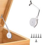 1 Pack | Toys Box Hinges Soft Close - HBL’ Lid Support Hinges Chest Hinges for Wooden Toy Box, Cedar and Storage Box, Made of Zinc Alloy, Safety & Heavy Duty.